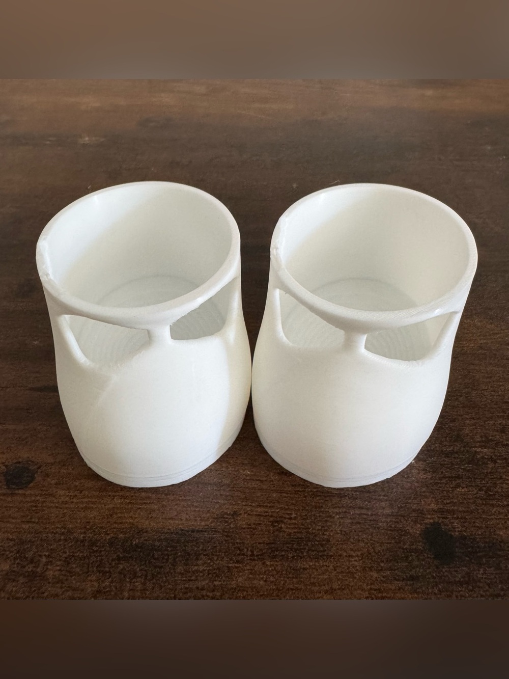3D Printed Mary Jane doll shoes - will fit  Cabbage Patch Dolls - WHITE